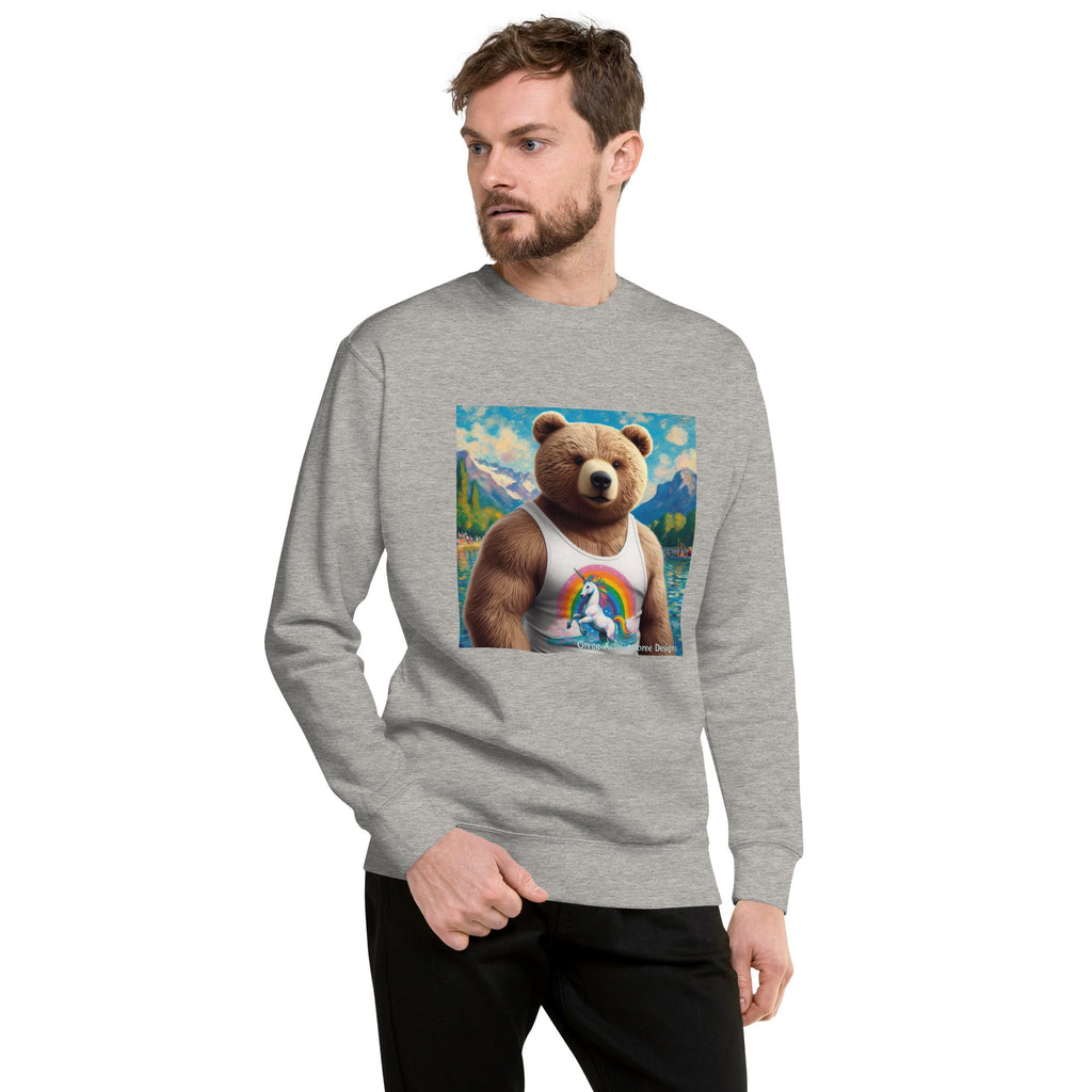 Proud Bear1 Unisex Premium Sweatshirt by Gregg Acini Adoree Designs - Gregg Acini Adoree Designs - Sweatshirt