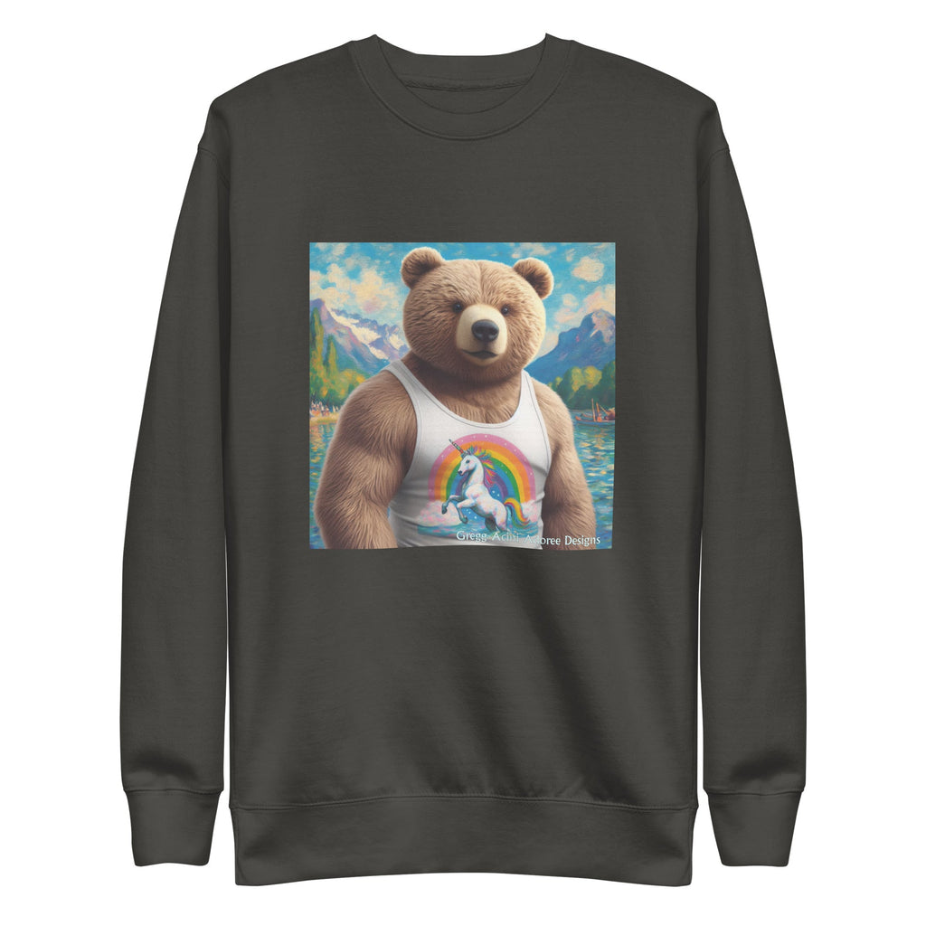 Proud Bear1 Unisex Premium Sweatshirt by Gregg Acini Adoree Designs - Gregg Acini Adoree Designs - Sweatshirt