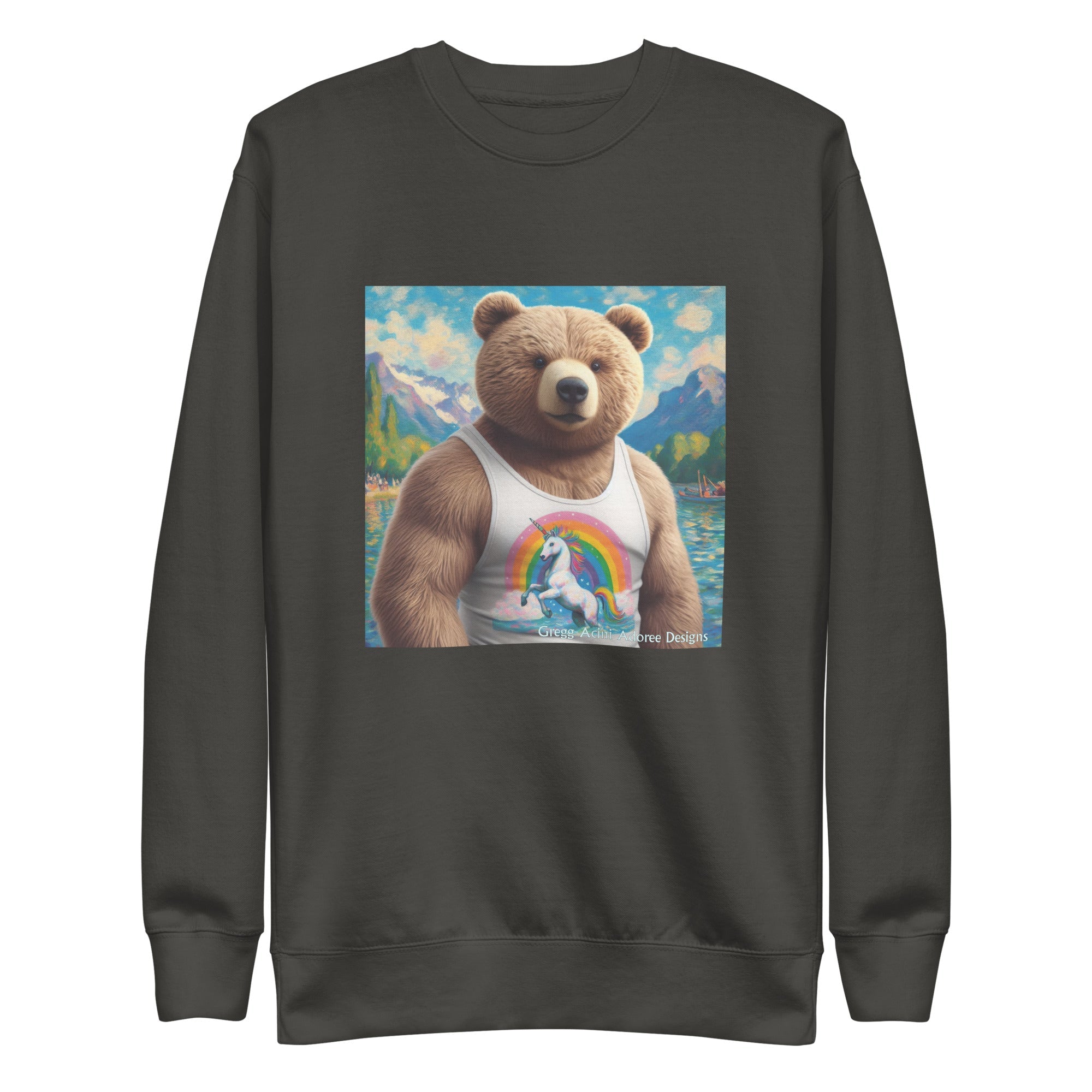 Proud Bear1 Unisex Premium Sweatshirt by Gregg Acini Adoree Designs - Gregg Acini Adoree Designs - Sweatshirt