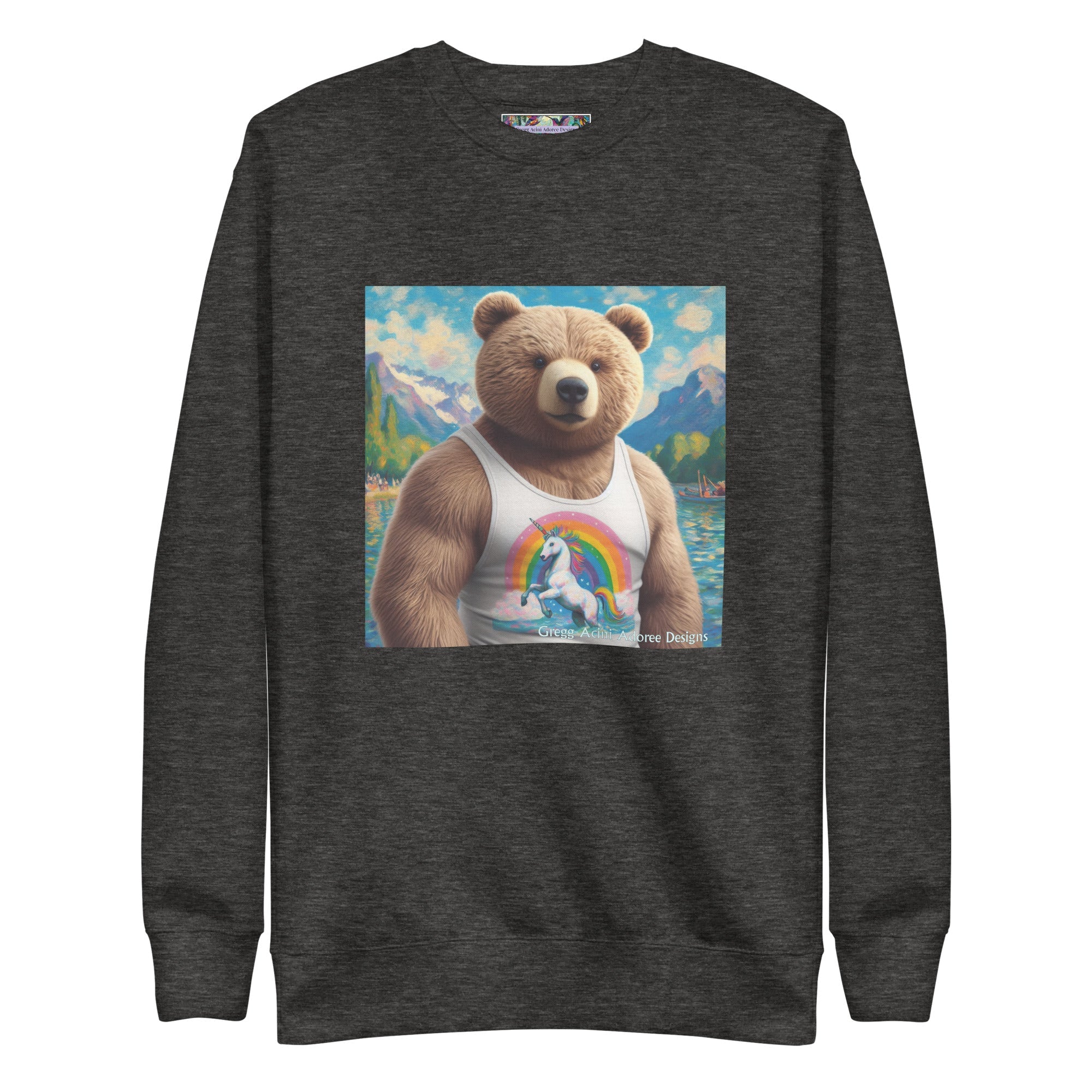 Proud Bear1 Unisex Premium Sweatshirt by Gregg Acini Adoree Designs - Gregg Acini Adoree Designs - Sweatshirt