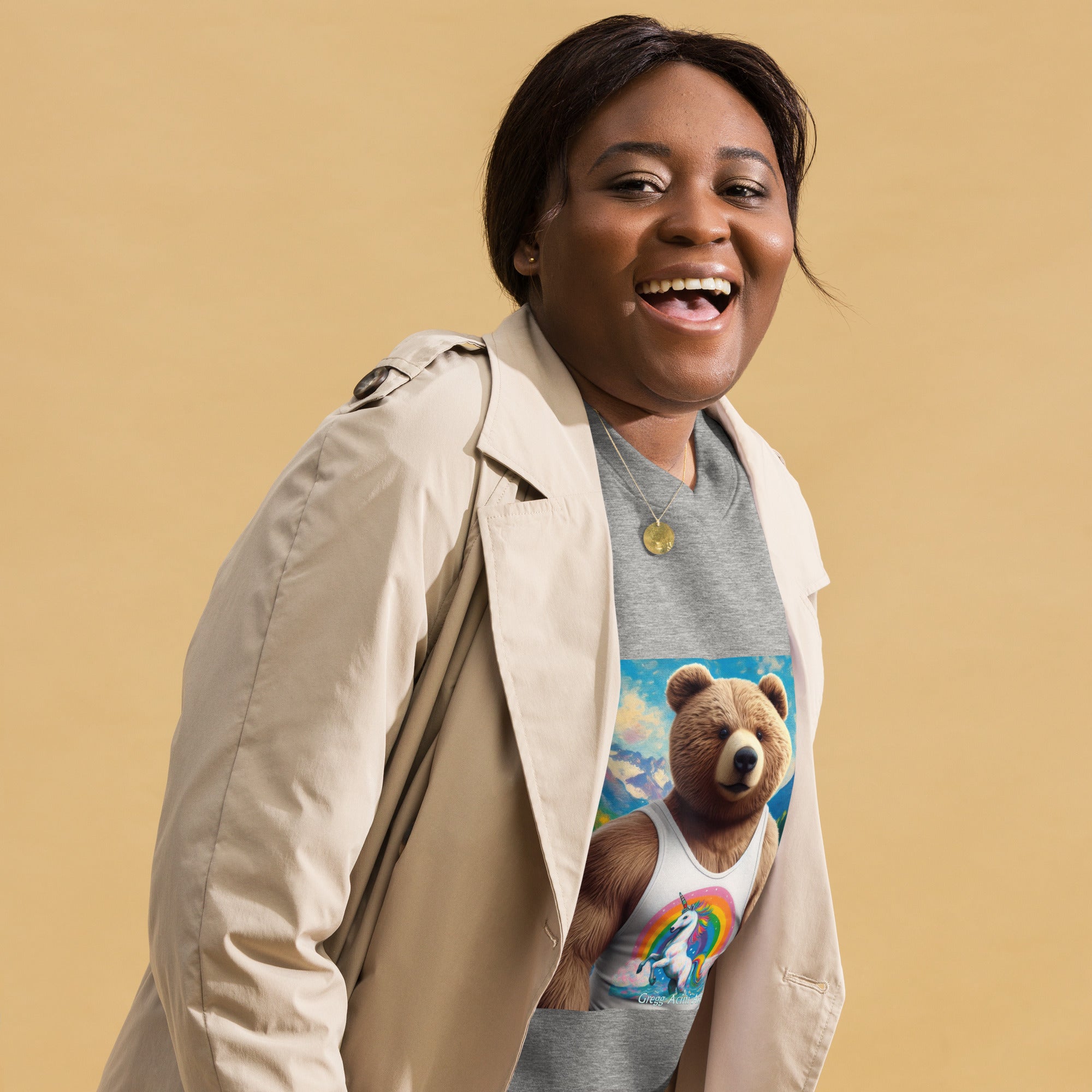 Proud Bear1 Unisex Premium Sweatshirt by Gregg Acini Adoree Designs - Gregg Acini Adoree Designs - Sweatshirt