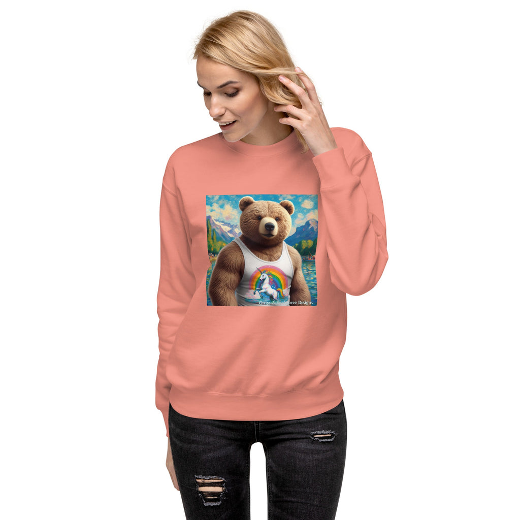 Proud Bear1 Unisex Premium Sweatshirt by Gregg Acini Adoree Designs - Gregg Acini Adoree Designs - Sweatshirt