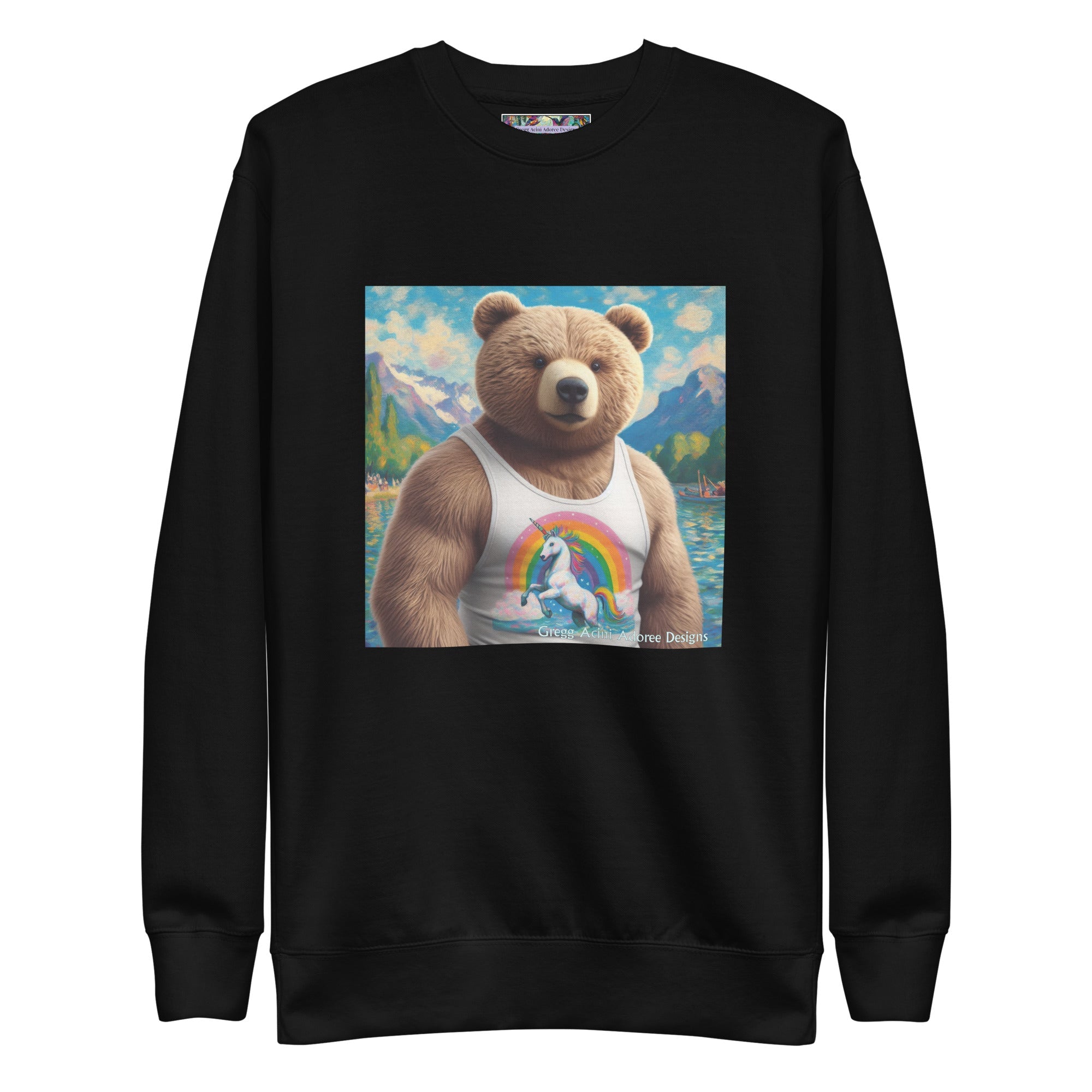 Proud Bear1 Unisex Premium Sweatshirt by Gregg Acini Adoree Designs - Gregg Acini Adoree Designs - Sweatshirt