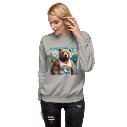 Proud Bear1 Unisex Premium Sweatshirt by Gregg Acini Adoree Designs - Gregg Acini Adoree Designs - Sweatshirt