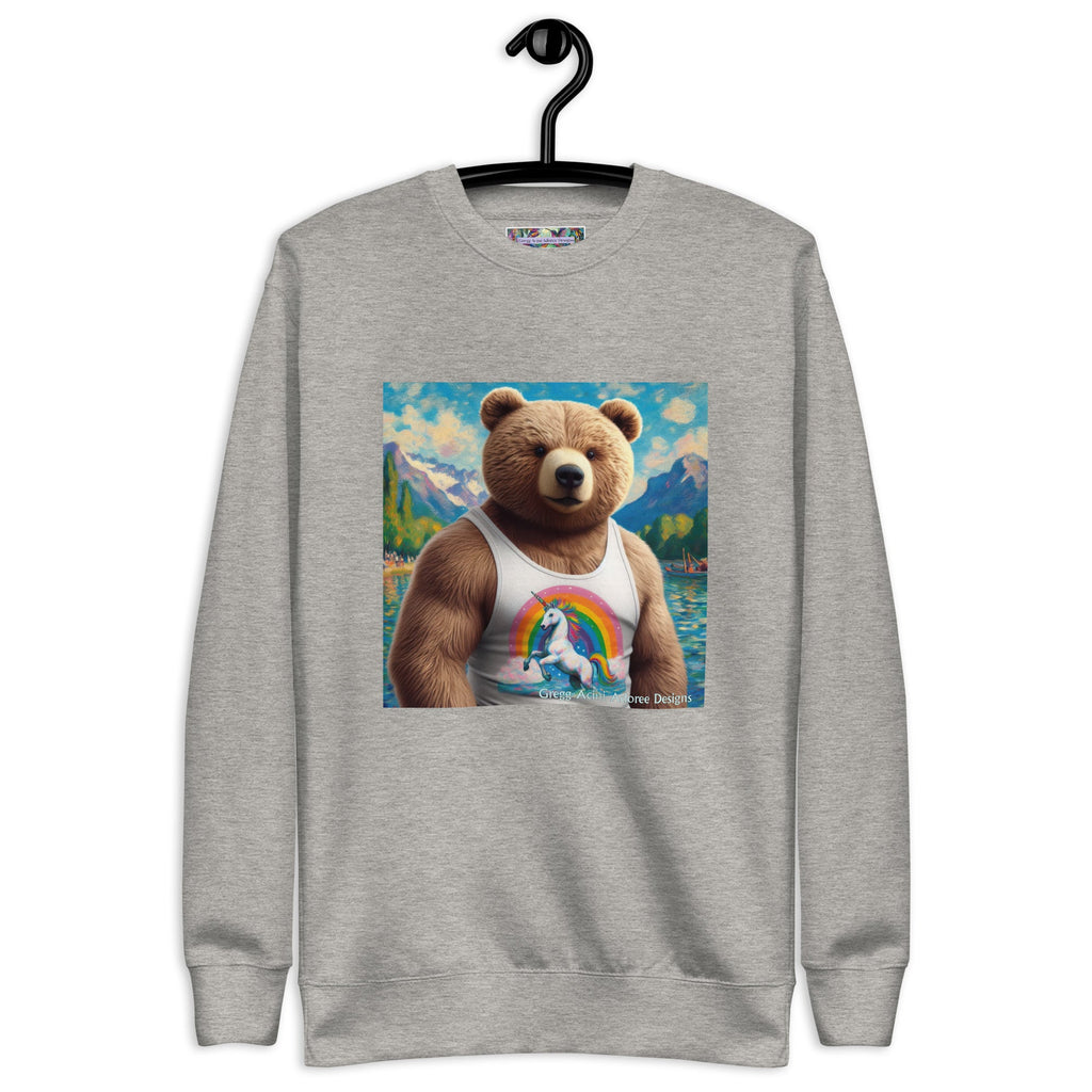 Proud Bear1 Unisex Premium Sweatshirt by Gregg Acini Adoree Designs - Gregg Acini Adoree Designs - Sweatshirt