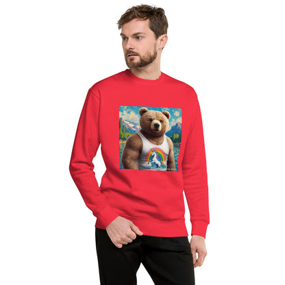 Proud Bear1 Unisex Premium Sweatshirt by Gregg Acini Adoree Designs - Gregg Acini Adoree Designs - Sweatshirt