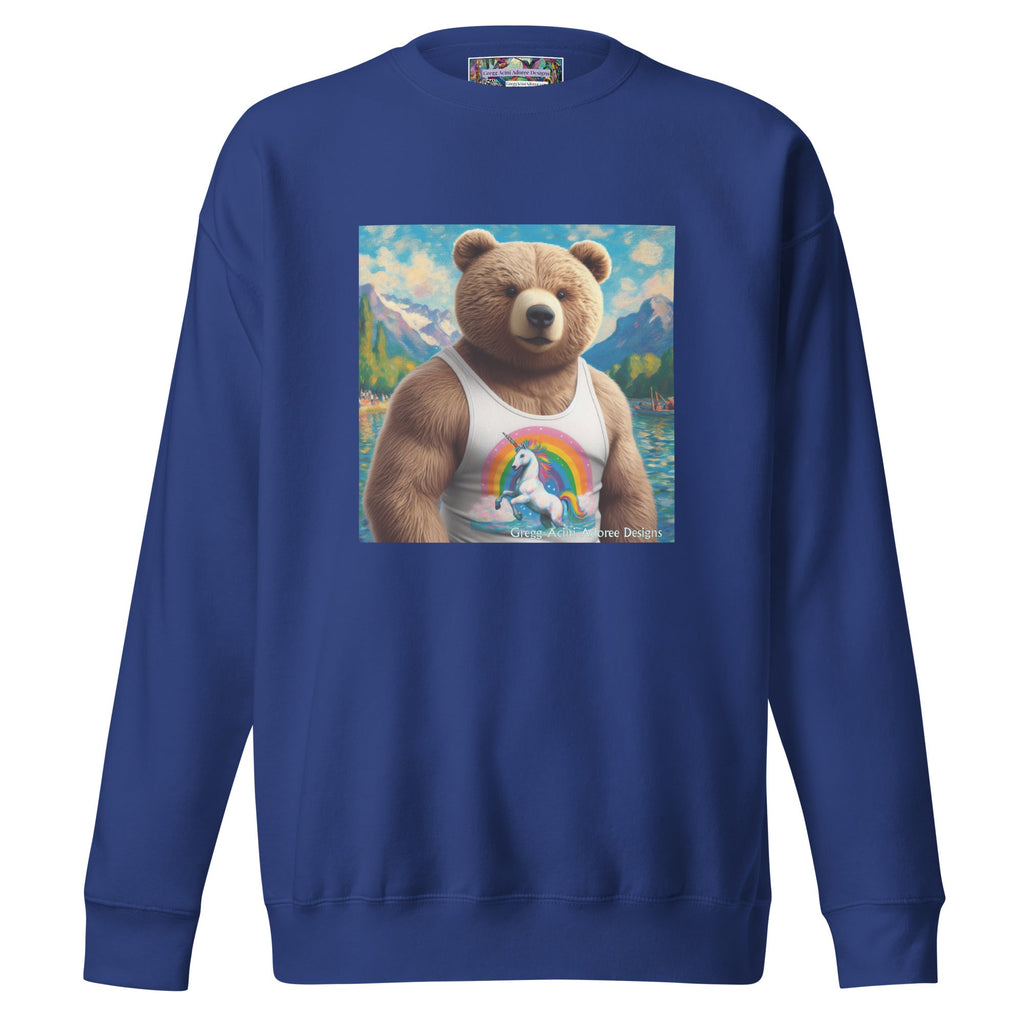 Proud Bear1 Unisex Premium Sweatshirt by Gregg Acini Adoree Designs - Gregg Acini Adoree Designs - Sweatshirt