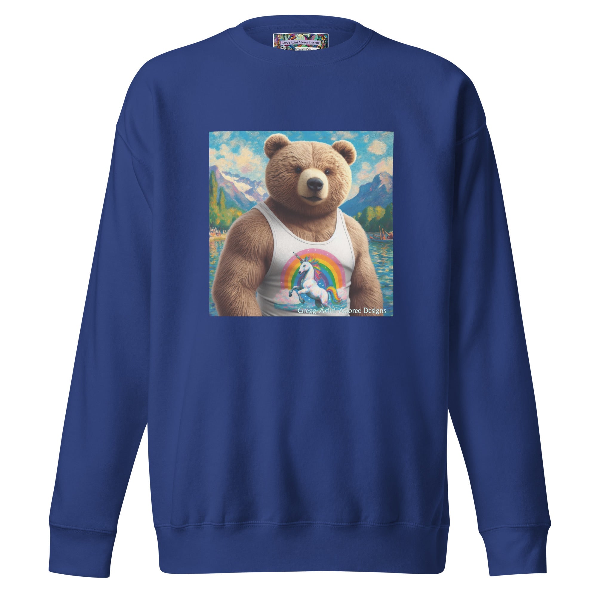 Proud Bear1 Unisex Premium Sweatshirt by Gregg Acini Adoree Designs - Gregg Acini Adoree Designs - Sweatshirt