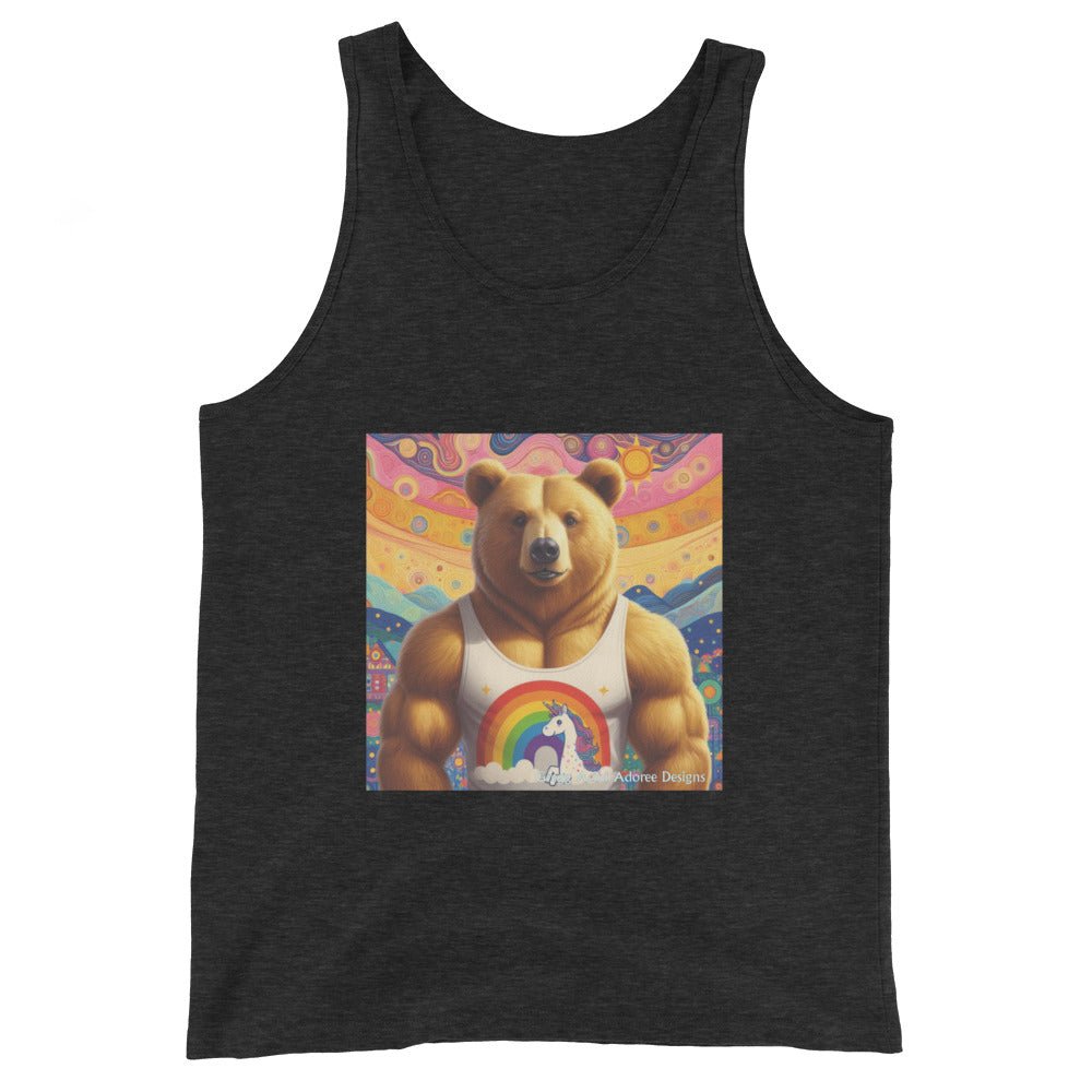 Proud Bear2 Men's Tank Top by Gregg Acini Adoree Designs - Gregg Acini Adoree Designs - Tank Top