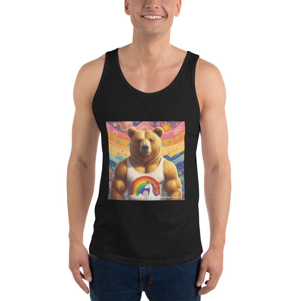 Proud Bear2 Men's Tank Top by Gregg Acini Adoree Designs - Gregg Acini Adoree Designs - Tank Top