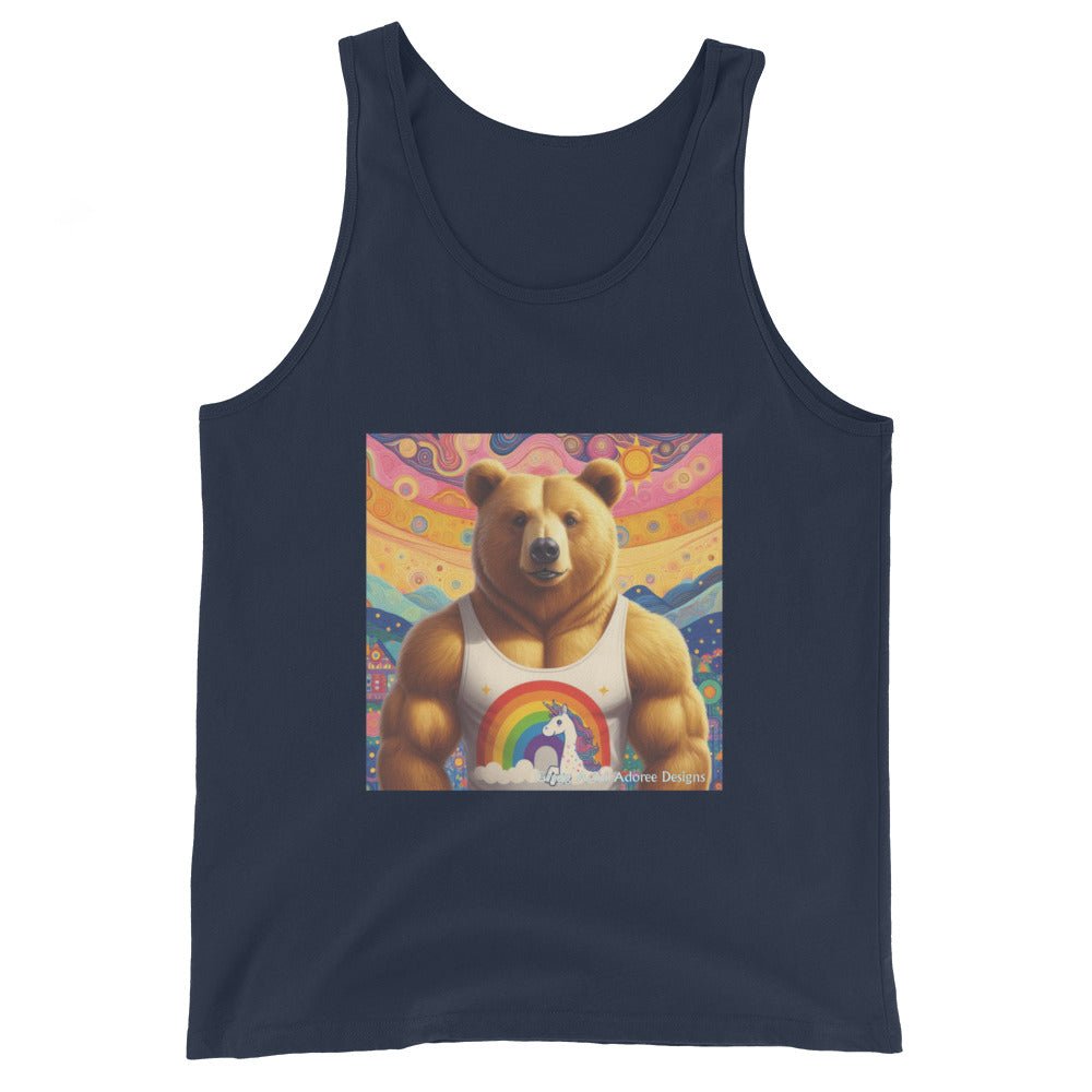 Proud Bear2 Men's Tank Top by Gregg Acini Adoree Designs - Gregg Acini Adoree Designs - Tank Top