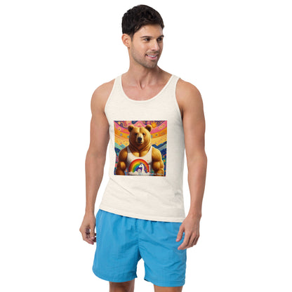 Proud Bear2 Men's Tank Top by Gregg Acini Adoree Designs - Gregg Acini Adoree Designs - Tank Top
