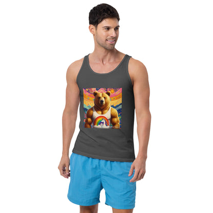 Proud Bear2 Men's Tank Top by Gregg Acini Adoree Designs - Gregg Acini Adoree Designs - Tank Top