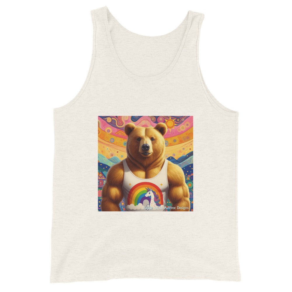 Proud Bear2 Men's Tank Top by Gregg Acini Adoree Designs - Gregg Acini Adoree Designs - Tank Top