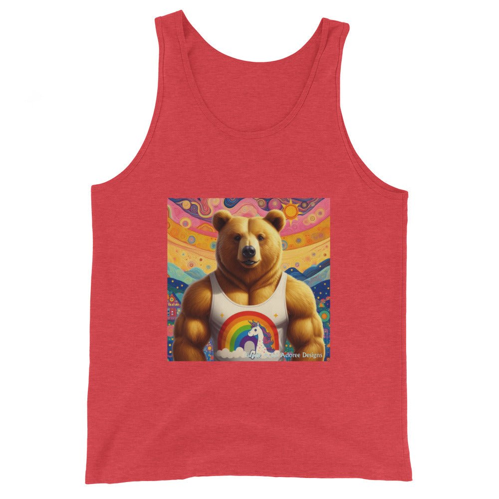 Proud Bear2 Men's Tank Top by Gregg Acini Adoree Designs - Gregg Acini Adoree Designs - Tank Top