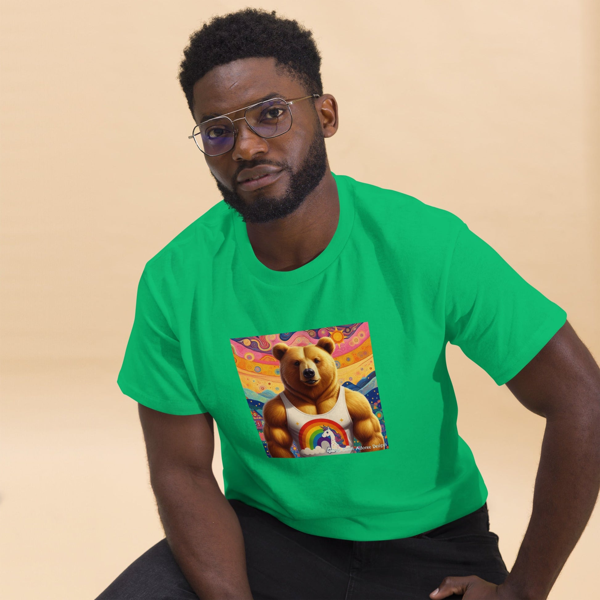 Proud Bear2 Unisex classic tee by Gregg Acini Adoree Designs - Gregg Acini Adoree Designs - Tee Shirt