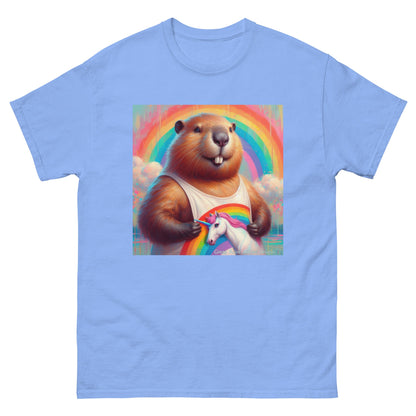 Proud Beaver1 Unisex classic tee by Gregg Acini Adoree Designs - Gregg Acini Adoree Designs - Tee Shirt