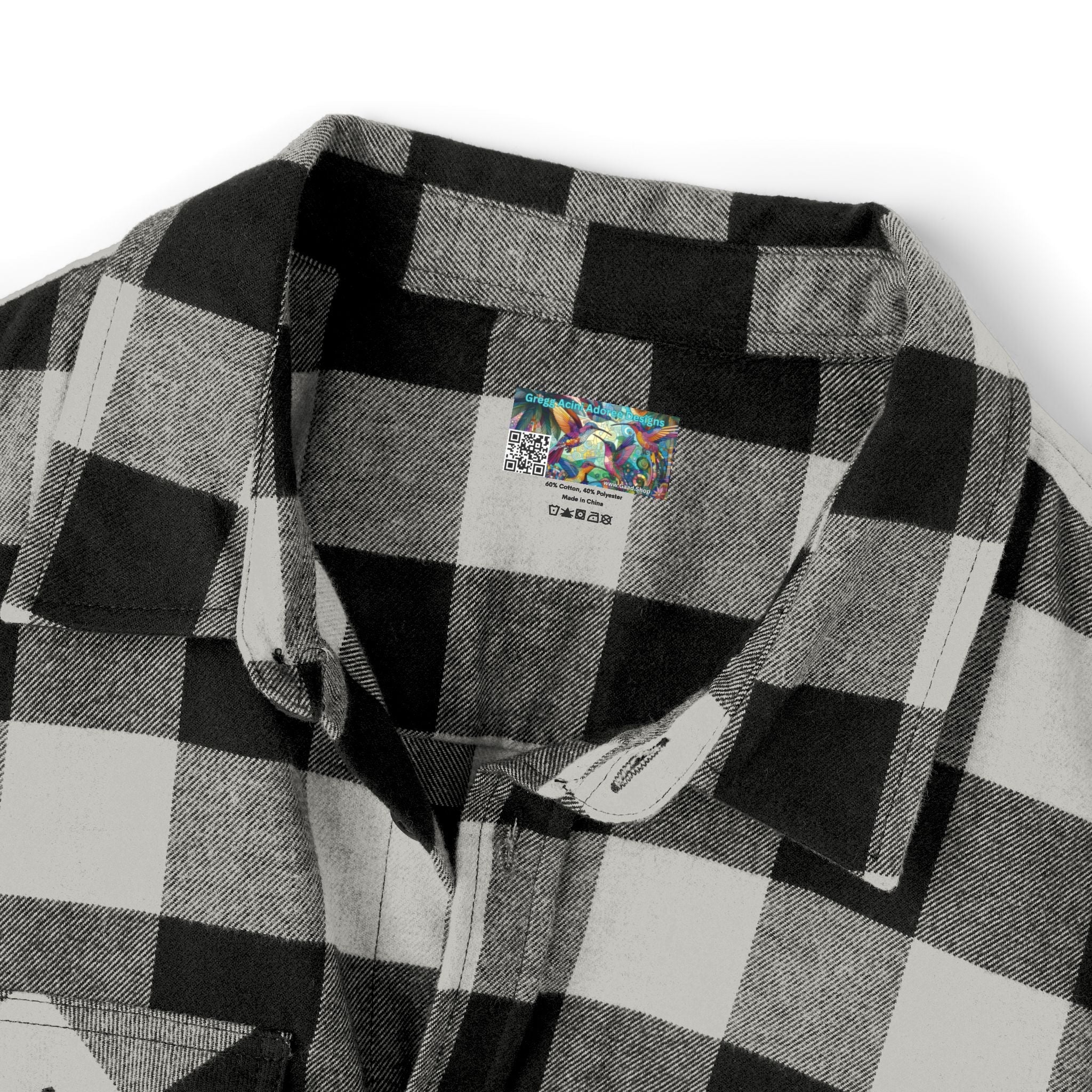 Proud Luz the Penguin Cozy Unisex Flannel Shirt - Gregg Acini Adoree Designs - Long - sleeve