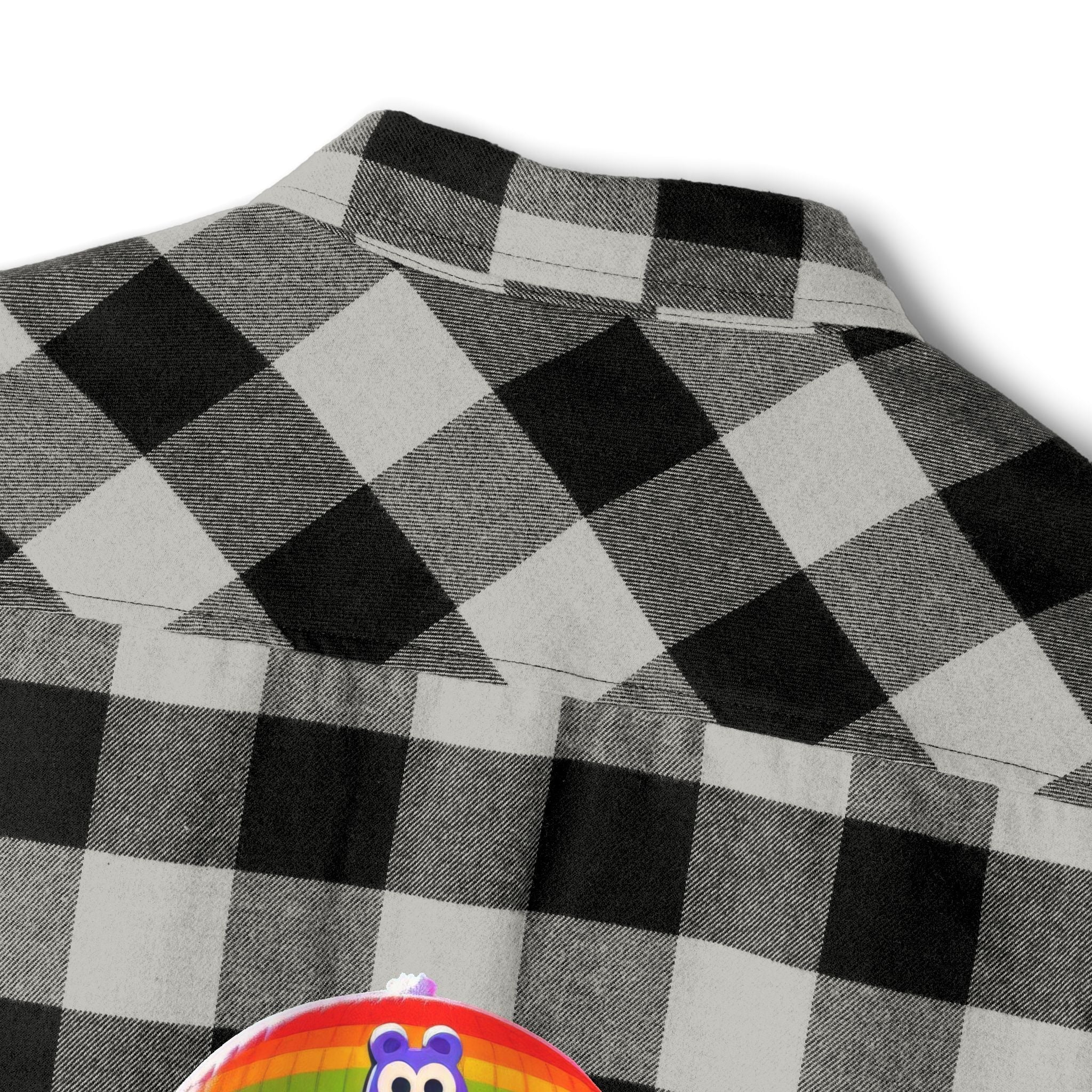 Proud Luz the Penguin Cozy Unisex Flannel Shirt - Gregg Acini Adoree Designs - Long - sleeve