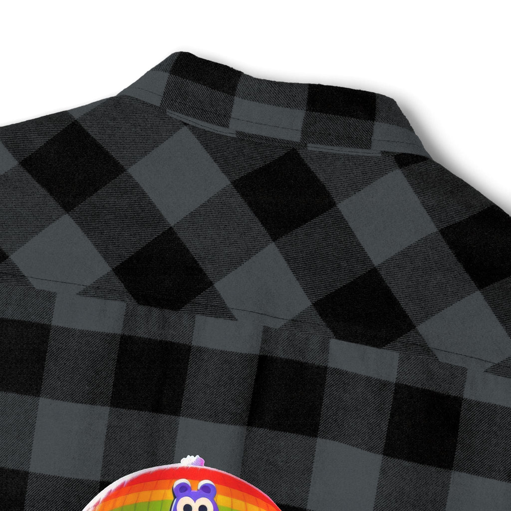 Proud Luz the Penguin Cozy Unisex Flannel Shirt - Gregg Acini Adoree Designs - Long - sleeve