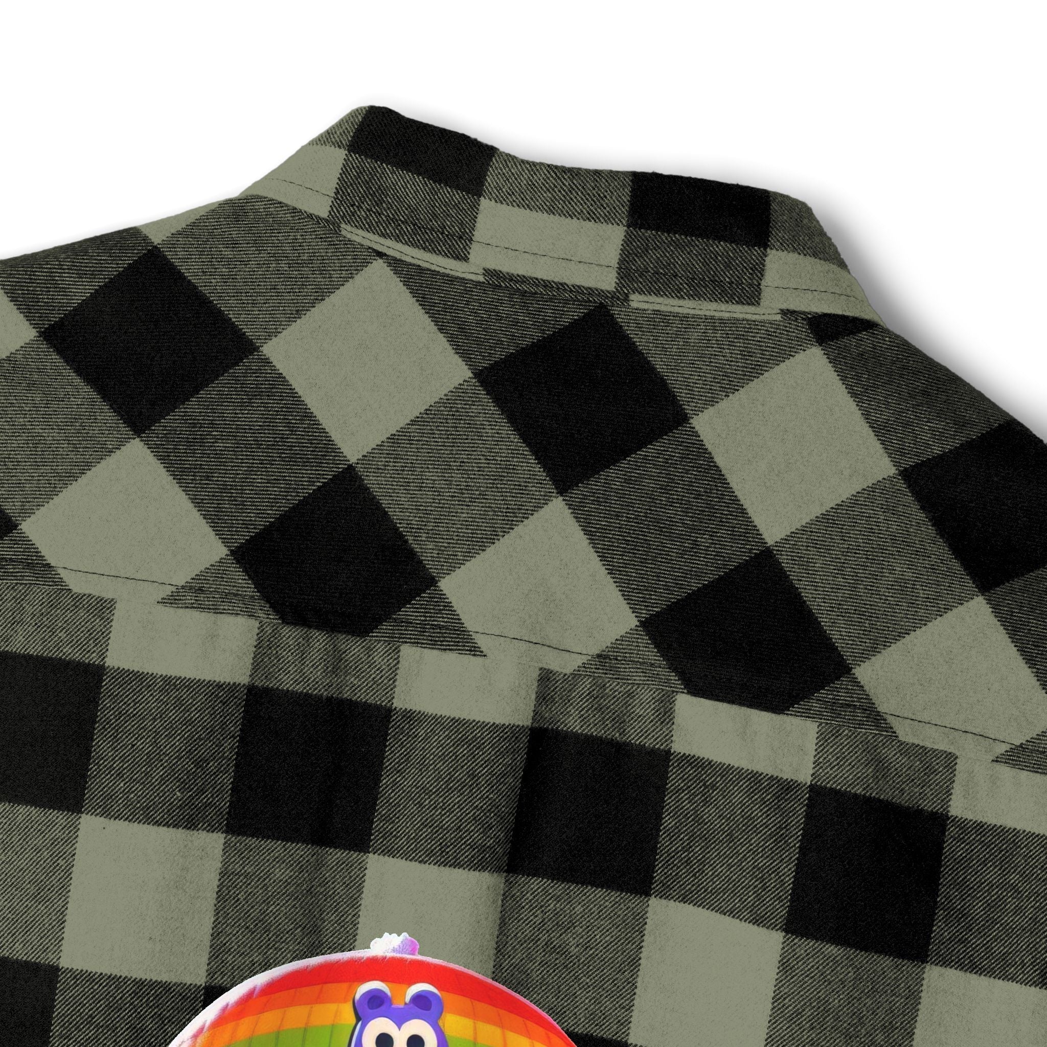 Proud Luz the Penguin Cozy Unisex Flannel Shirt - Gregg Acini Adoree Designs - Long - sleeve