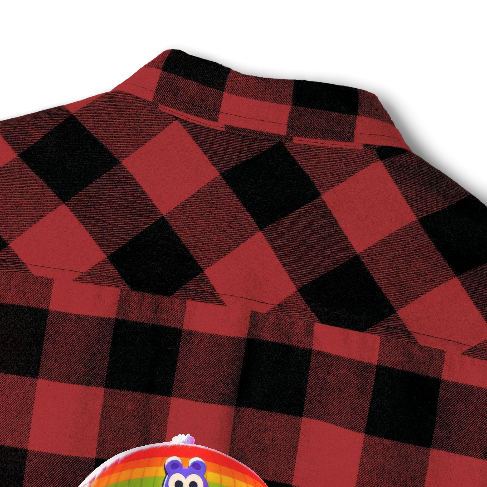 Proud Luz the Penguin Cozy Unisex Flannel Shirt - Gregg Acini Adoree Designs - Long - sleeve