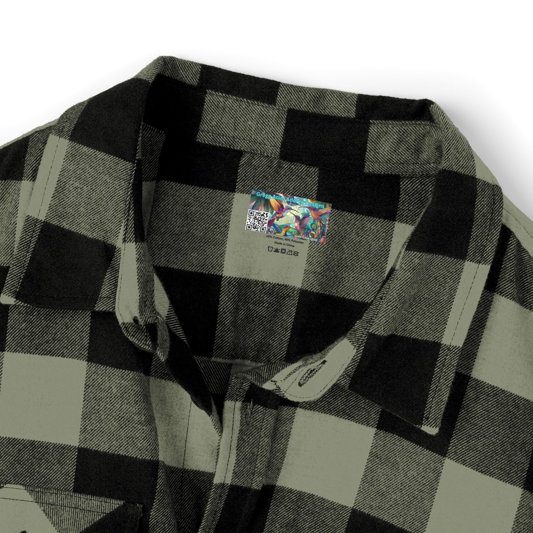Proud Luz the Penguin Cozy Unisex Flannel Shirt - Gregg Acini Adoree Designs - Long - sleeve