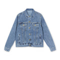 Proud Luz the Penguin Denim Jacket – Stylish and Fun - Gregg Acini Adoree Designs - Outerwear