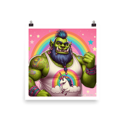 Proud Ogre Photo paper poster - Gregg Acini Adoree Designs - Art