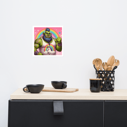 Proud Ogre Photo paper poster - Gregg Acini Adoree Designs - Art
