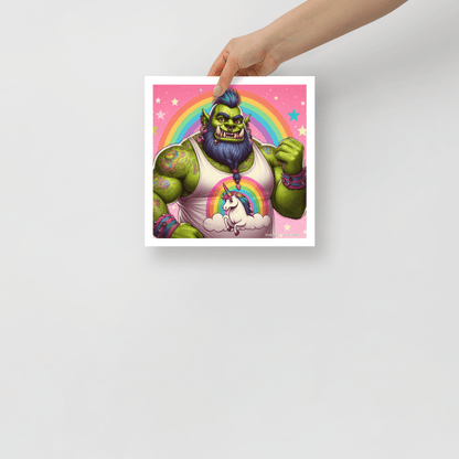 Proud Ogre Photo paper poster - Gregg Acini Adoree Designs - Art