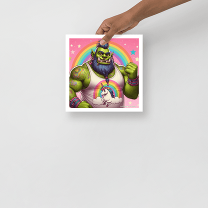 Proud Ogre Photo paper poster - Gregg Acini Adoree Designs - Art