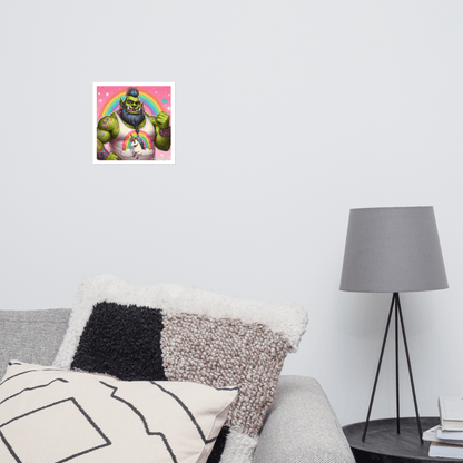 Proud Ogre Photo paper poster - Gregg Acini Adoree Designs - Art
