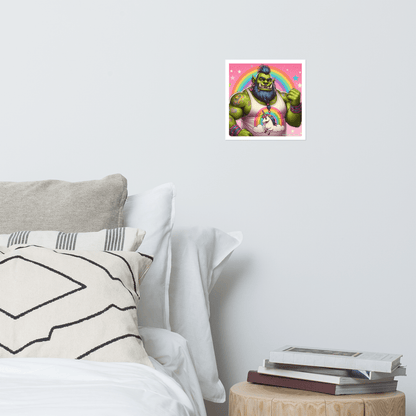 Proud Ogre Photo paper poster - Gregg Acini Adoree Designs - Art