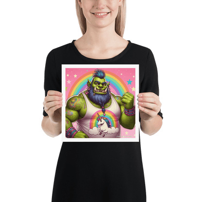 Proud Ogre Photo paper poster - Gregg Acini Adoree Designs - Art