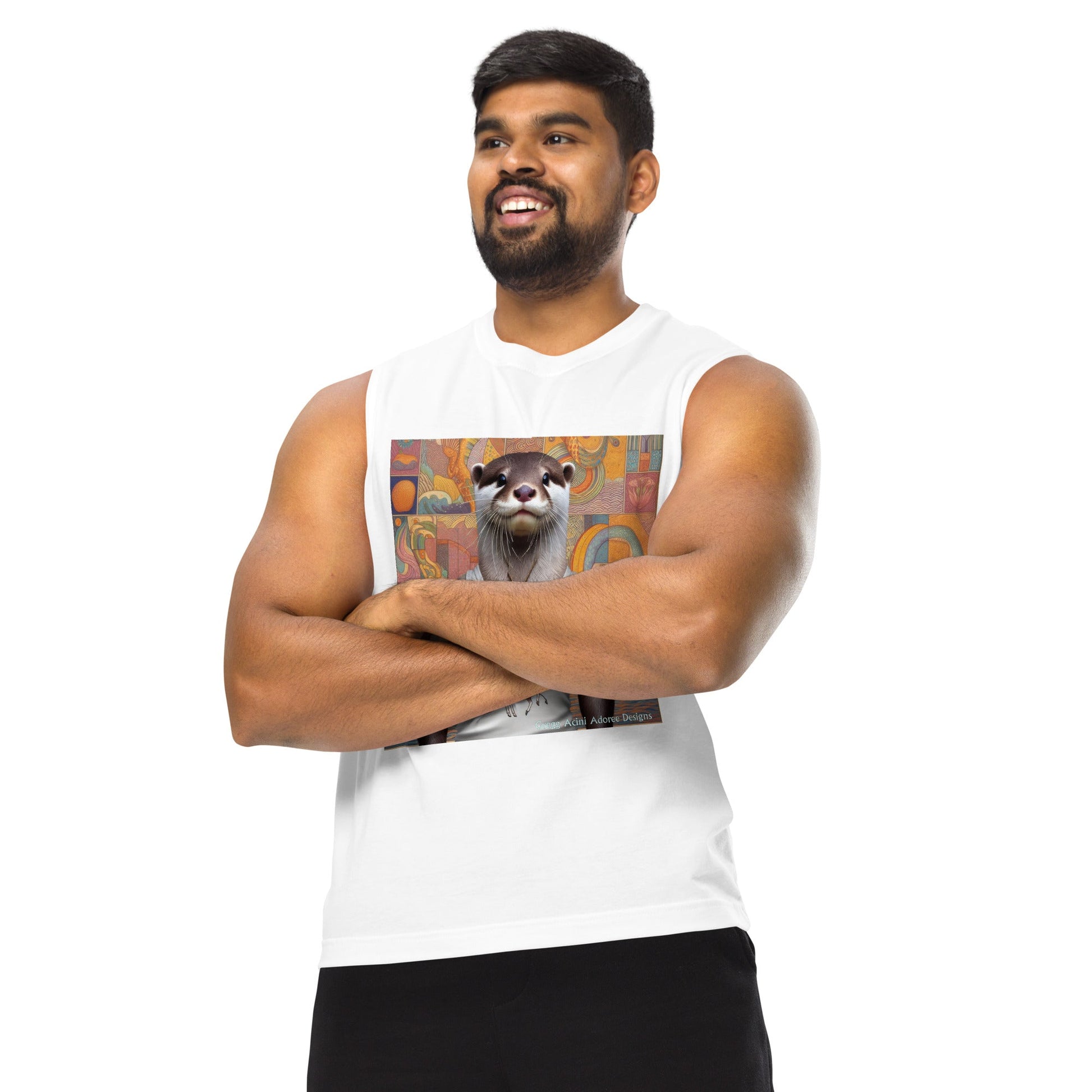 Proud Otter Muscle Shirt by Gregg Acini Adoree Designs - Gregg Acini Adoree Designs - Muscle Shirt