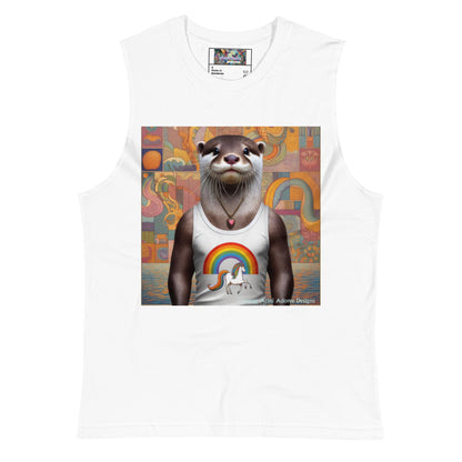 Proud Otter Muscle Shirt by Gregg Acini Adoree Designs - Gregg Acini Adoree Designs - Muscle Shirt