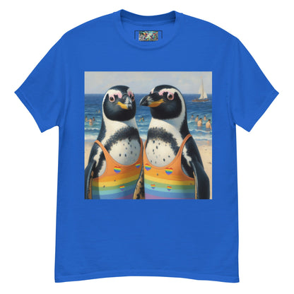 Proud Penguins at the Beach Unisex classic tee - Gregg Acini Adoree Designs - T-Shirt