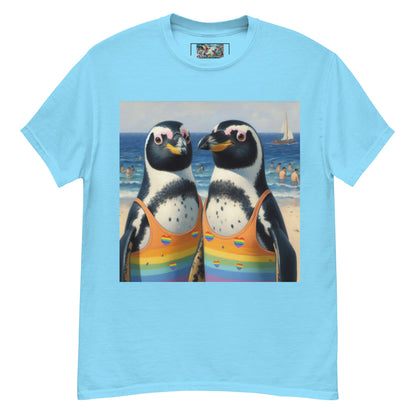 Proud Penguins at the Beach Unisex classic tee - Gregg Acini Adoree Designs - T-Shirt