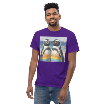 Proud Penguins at the Beach Unisex classic tee - Gregg Acini Adoree Designs - T-Shirt