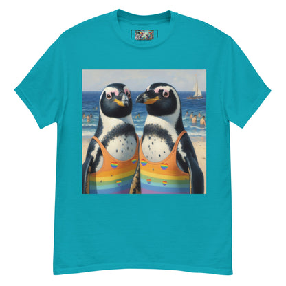 Proud Penguins at the Beach Unisex classic tee - Gregg Acini Adoree Designs - T-Shirt