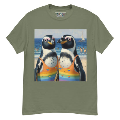 Proud Penguins at the Beach Unisex classic tee - Gregg Acini Adoree Designs - T-Shirt