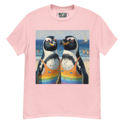 Proud Penguins at the Beach Unisex classic tee - Gregg Acini Adoree Designs - T-Shirt