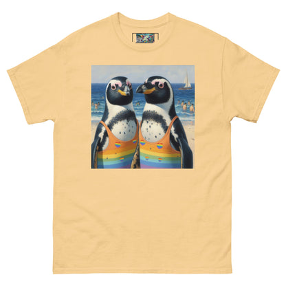 Proud Penguins at the Beach Unisex classic tee - Gregg Acini Adoree Designs - T-Shirt