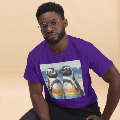 Proud Penguins at the Beach Unisex classic tee - Gregg Acini Adoree Designs - T-Shirt