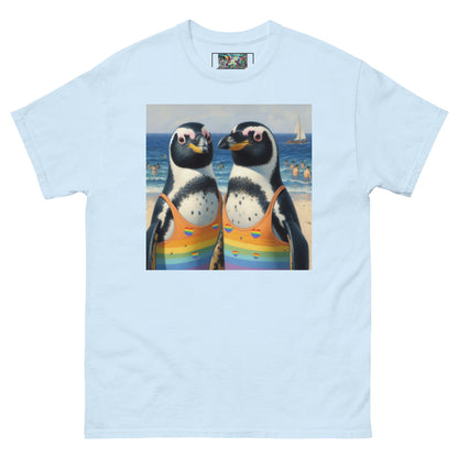 Proud Penguins at the Beach Unisex classic tee - Gregg Acini Adoree Designs - T-Shirt