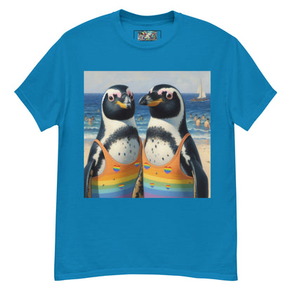 Proud Penguins at the Beach Unisex classic tee - Gregg Acini Adoree Designs - T-Shirt