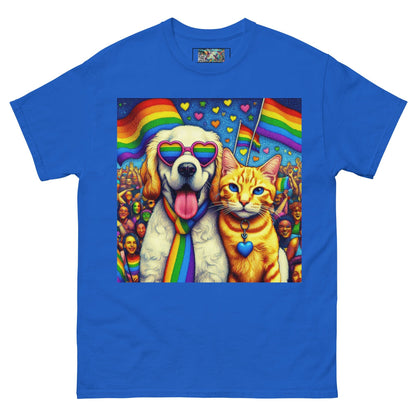 Proud Pet Allies with Heart Glasses Unisex classic tee - Gregg Acini Adoree Designs - T-Shirt