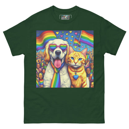 Proud Pet Allies with Heart Glasses Unisex classic tee - Gregg Acini Adoree Designs - T-Shirt