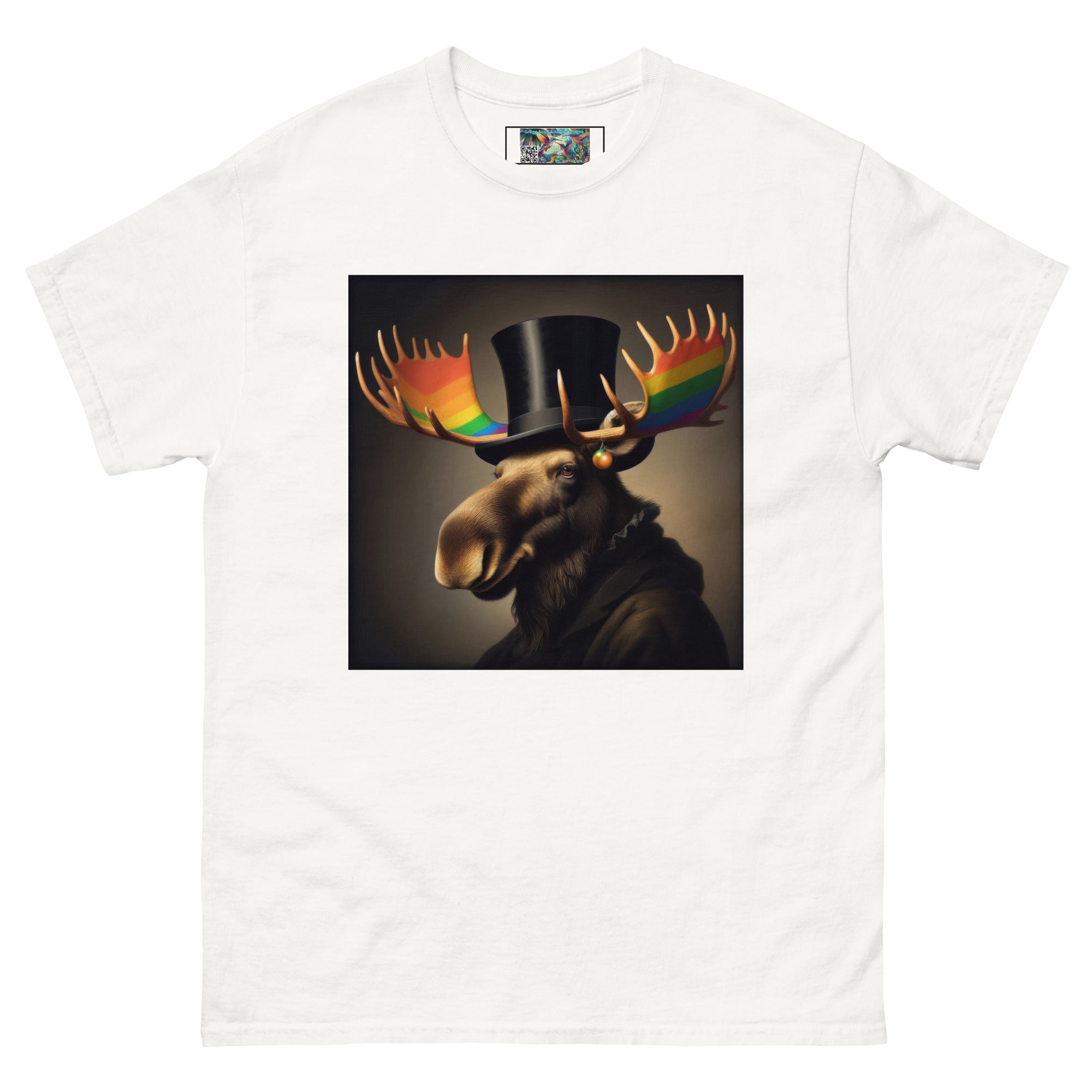 Proud Remby Moose Unisex classic tee by Gregg Acini Adoree Designs - Gregg Acini Adoree Designs - Tee Shirt